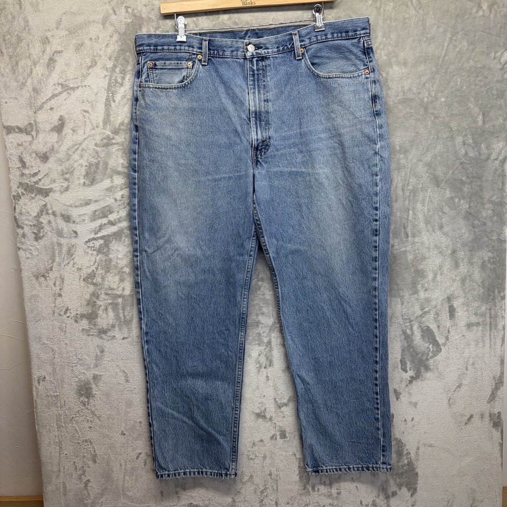 Levi's Men's 550 Jeans 42x32 Big‎ & Tall Blue Denim Relaxed Fit Tapered Leg